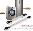 Adjustable Washing Machine Stand with Wheels - Heavy-Duty Mobile Base - 5