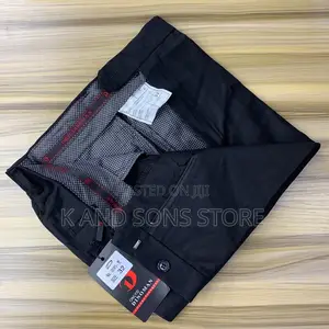 Dino Man Formal Trousers - Black