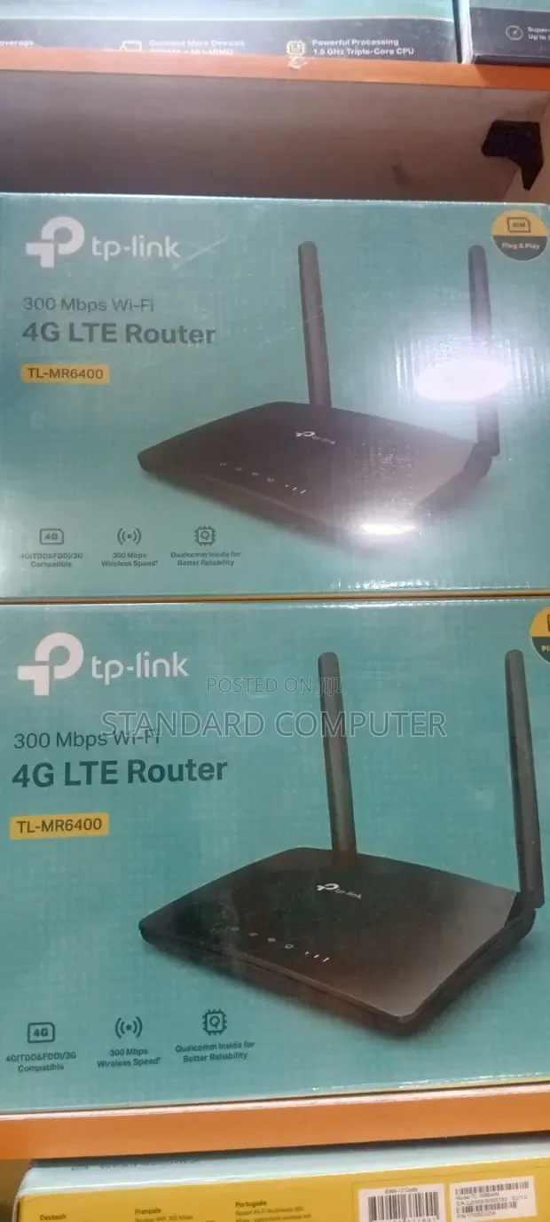 TP-Link TL-MR6400 300Mbps 4G LTE WiFi Router - 1