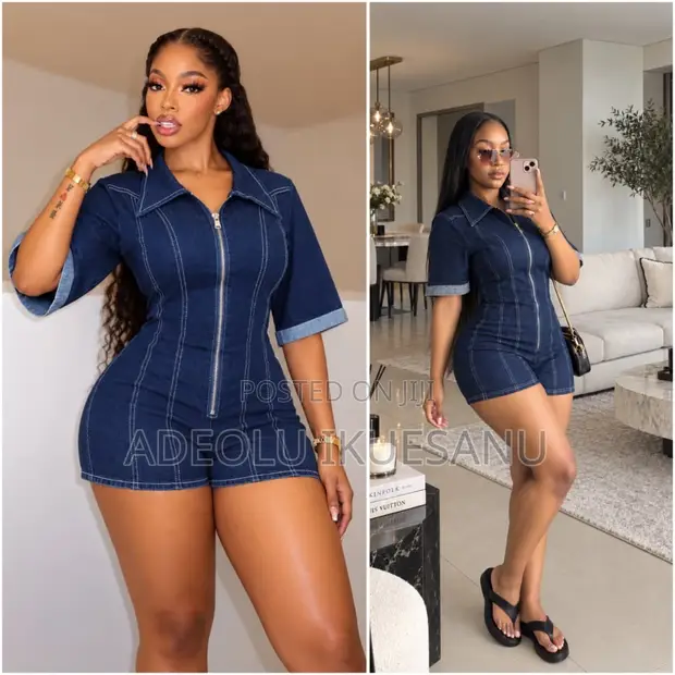 Classic Denim Gown by Zara - 1