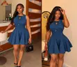 Classic Denim Gown by Zara - 4