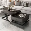 2-in-1 Square Center Table with Storage - 2
