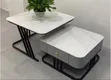 2-in-1 Square Center Table with Storage - 4