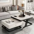 2-in-1 Square Center Table with Storage - 5