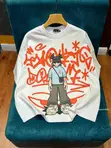 Graffiti Boyz Oversized Streetwear T-Shirt - Baki/Orange - 1