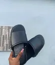 Handmade Men's Leather Slide Slippers - 4