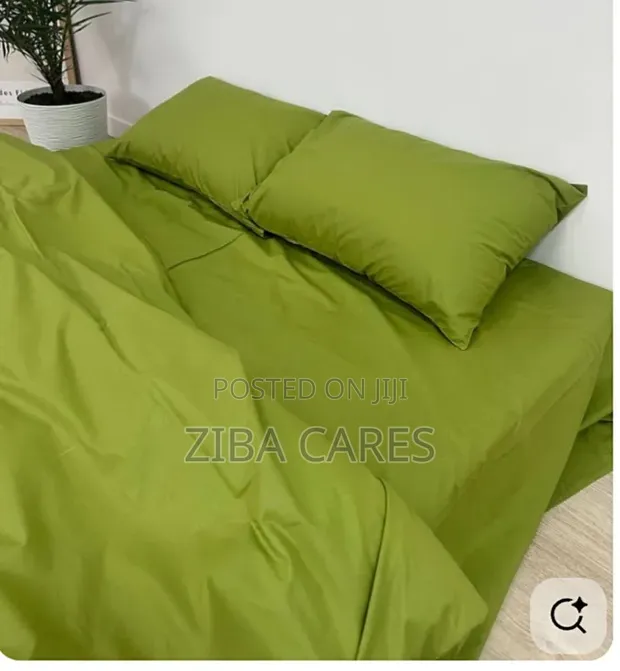 Soft Pure Cotton Lemon Duvet Set tare da Bedsheets & Pillowcase - 1