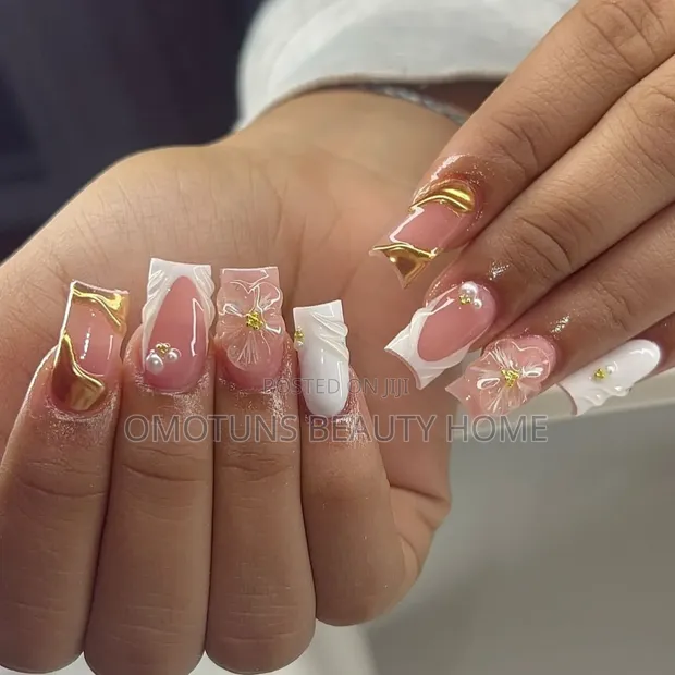 Artificial Hand Acrylic Nails - 24pcs - 1