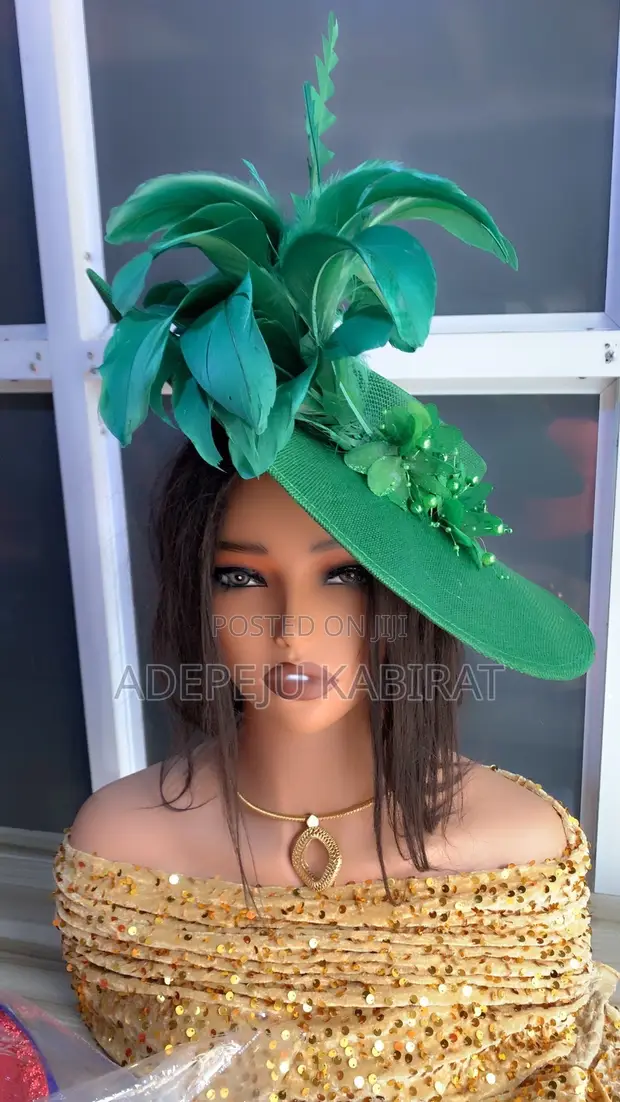 Green Feather Fascinator - 1