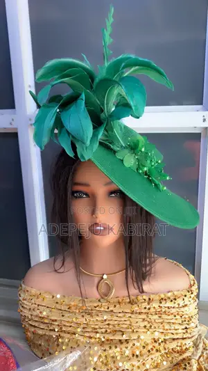 Green Feather Fascinator