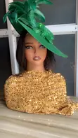 Green Feather Fascinator - 2