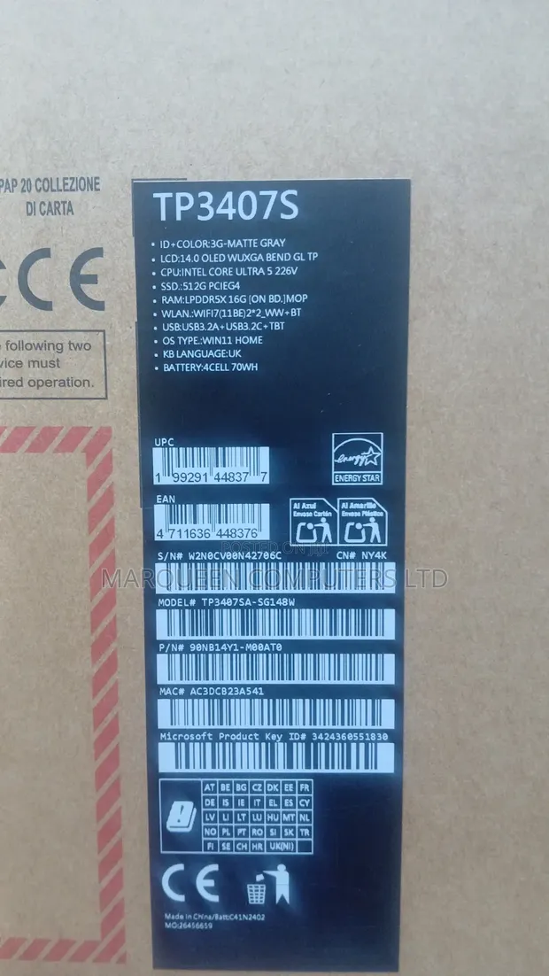 Sabon Asus Vivobook 14 Laptop - Intel Core Ultra 5, 16GB RAM, 512GB SSD - 1