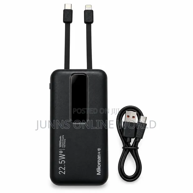Mikorean MGP-L07 10000mAh Power Bank Mai Hannun Wayar Ciki - 1