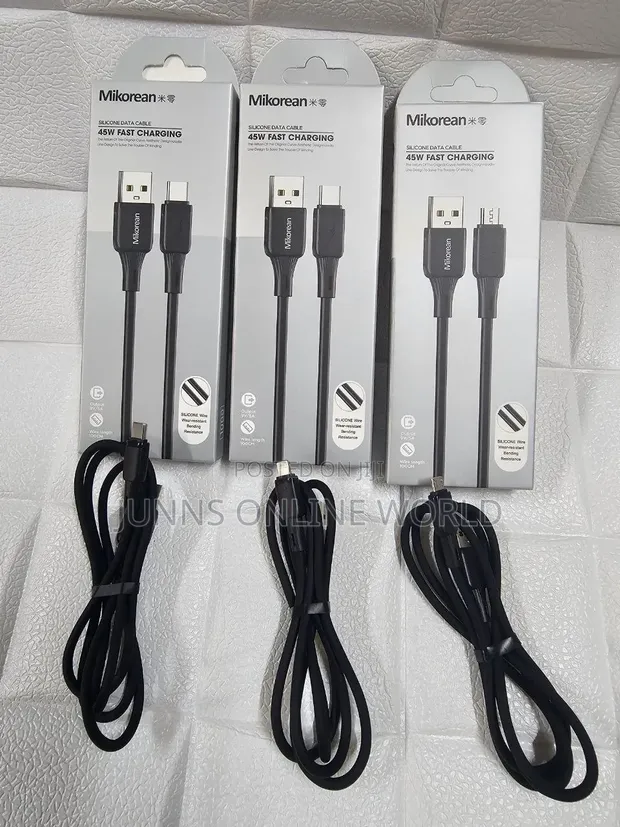 45W USB-C Wire Cord Charger for Android & iPhone - 1