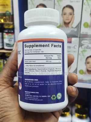 Vitamatic Alpha Lipoic Acid 600mg (240 Veggie Capsules)