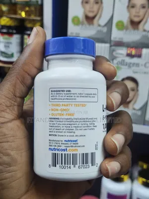 Nutricost L-Methylfolate 5-MTHF 1,000 mcg (Kapsul 120)