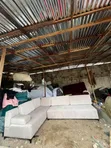 L-Shape Sofa with Pillows - 1