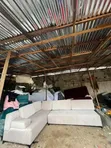 L-Shape Sofa with Pillows - 4