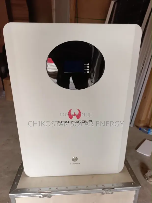 Aokly 5.12kWh Lithium-Ion Solar Battery - 48V/100Ah Smart BMS - 1