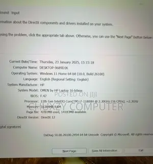 HP Omen 16 Gaming Laptop - 16GB RAM, Intel i7, 1TB SSD, RTX 4060