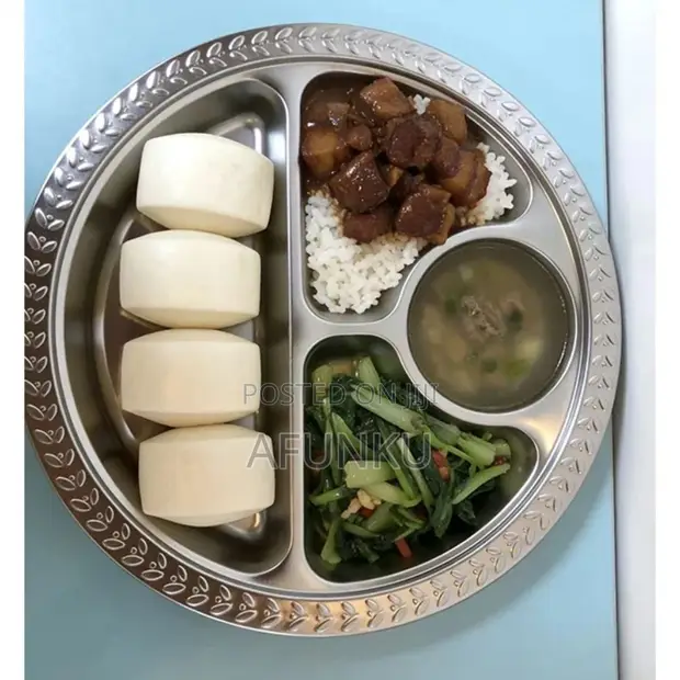 Stainless Steel 4 Partition Dinner Plate (30/35cm) - 1