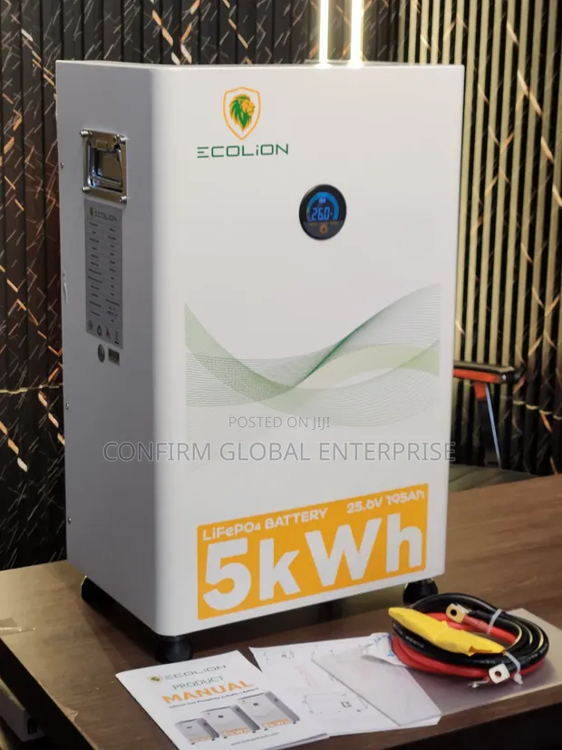 Ecolion 5KWh 24V LiFePO4 Battery for Solar Systems - 1