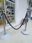 Crowd Stanchion Barriers with Black Rope - 4