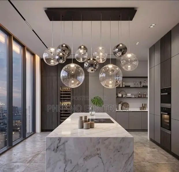 Nordic Glass Ball Shade Pendant Lamp - 1