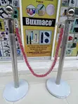 Stanchion Pole with Twisted Rope Barrier (Pair) - 2