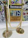 Stanchion Barriers Crowd Control Stands tare da Twisted Rope - 3