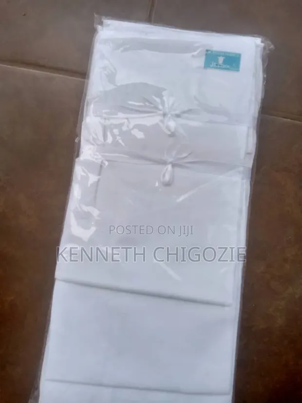 Kenny White Handkerchief - Quality Cotton - 1