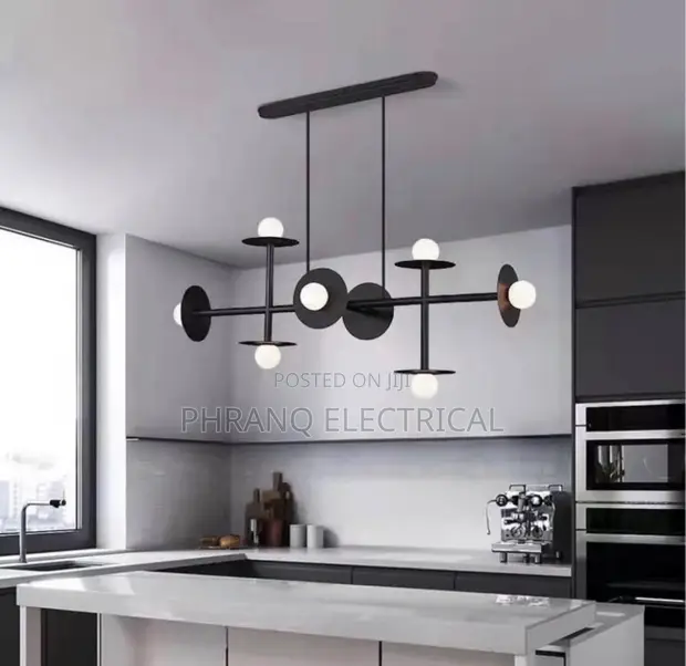 Nordic Minimal Creative Black LED Pendant Light - 1