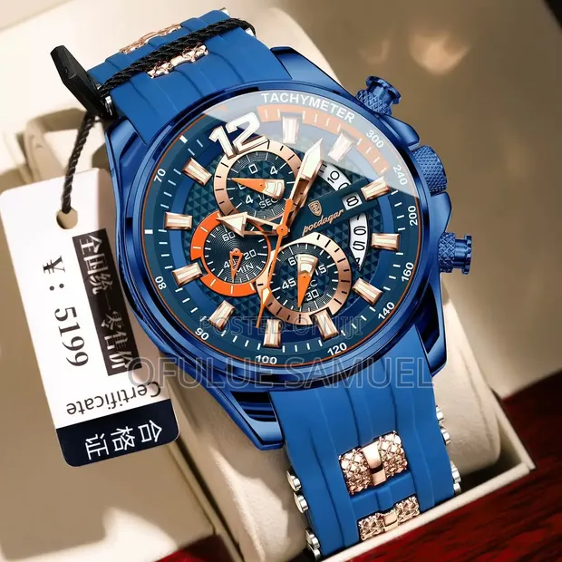 Poedagar Quality Chronograph Watch - 1