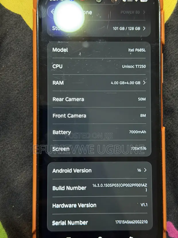 Itel Power 80 128GB Orange - 1