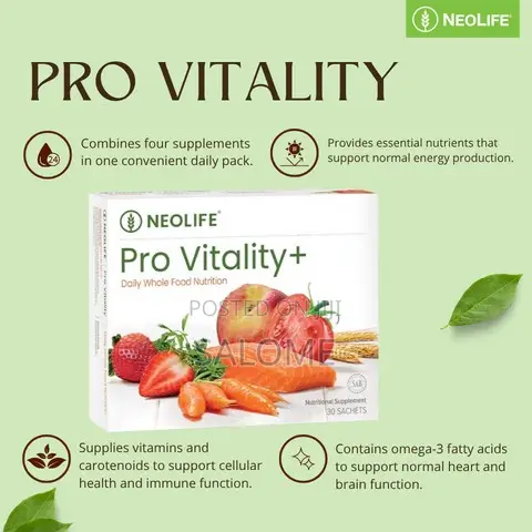 Pro Vitality Plus Mai Ƙarfafa Garkuwar Jiki da Makamashi - 1