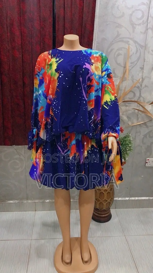Blue Bubble Set - Skirt and Top - 1