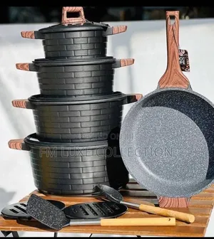 8-Piece Non-Stick Brick Cookware Set