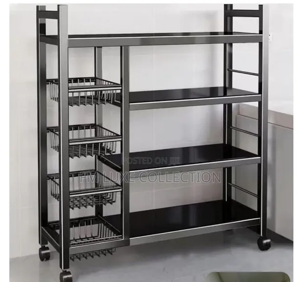 4-Layer Kitchen Rack with 4 Baskets - 1