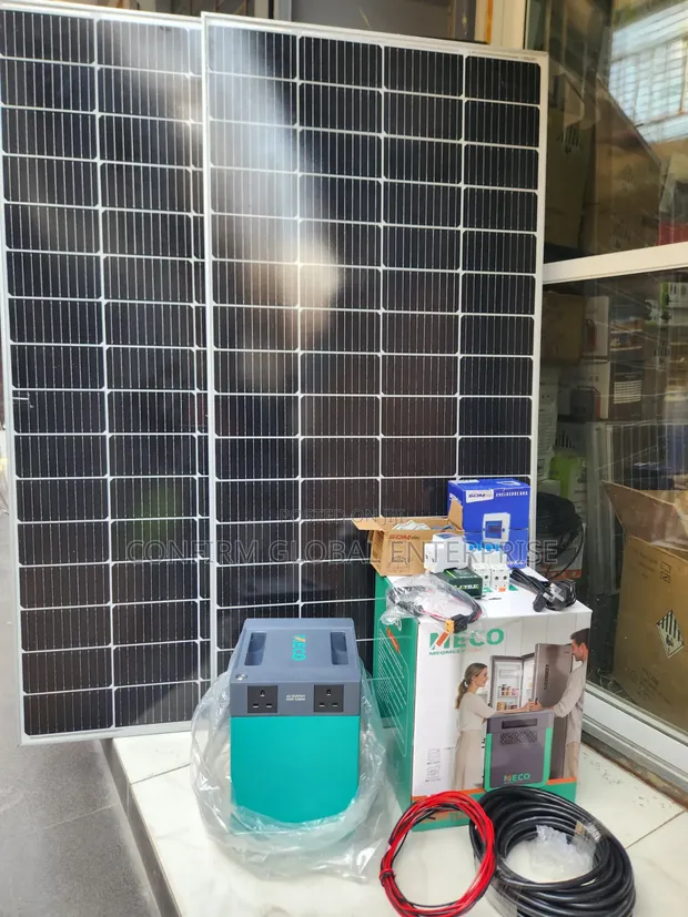 Meco 2Kwh/1200W Solar Generator tare da 2 Solar Panels - 1