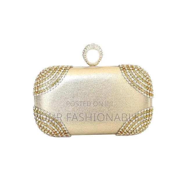 Lux Gold Compact Party Clutch Purse - 1