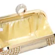 Lux Gold Compact Party Clutch Purse - 4