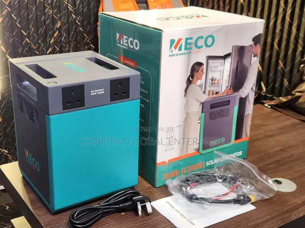 Meco 2Kwh Solar Generator, 1200W Fitowa - 1