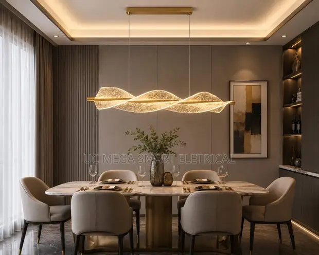 Modern Nordic Ribbon LED Pendant Light - 1