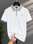 Boss Men's Zip-Collar Polo T-Shirt - 2