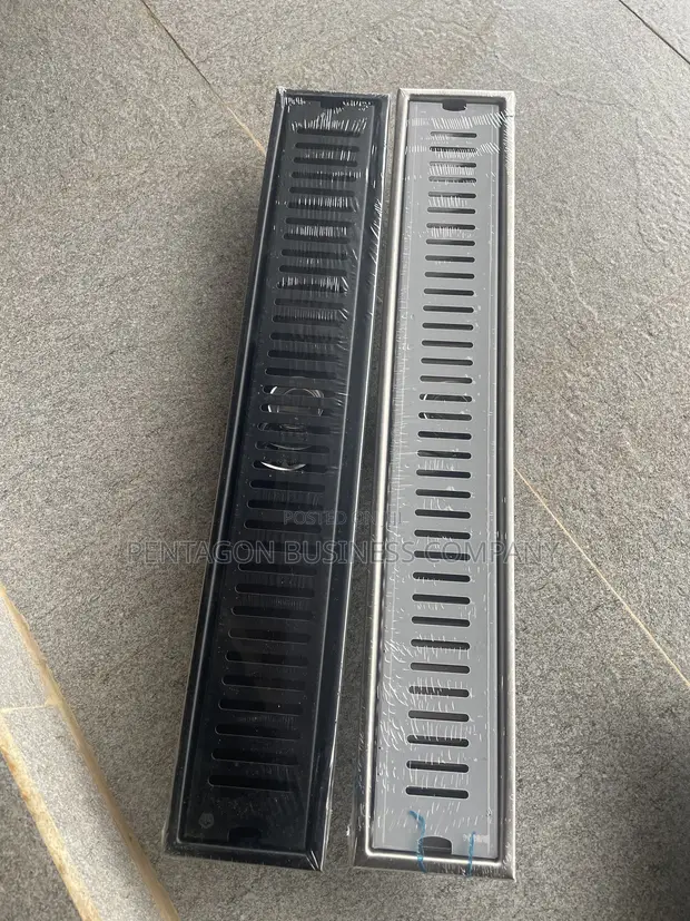 60cm Stainless Steel Floor Drain with Non-Return Valve - 1