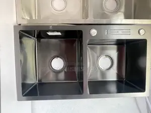 Harmony Black Double Bowl Kitchen Sink