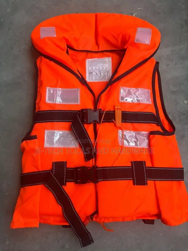 Jaket Rayuwar Mutum Babba Orange Mai Haske - 1