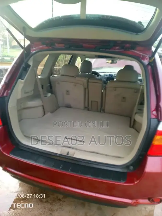 Toyota Highlander Limited 2008 Red - 1