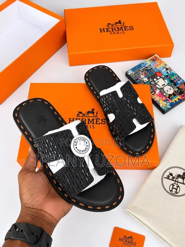 Hermes Paris Luxury Designer Slippers - 1