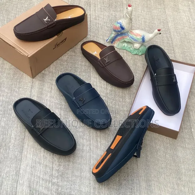Men's Louis Vuitton Quality Leather Half Shoes - 1